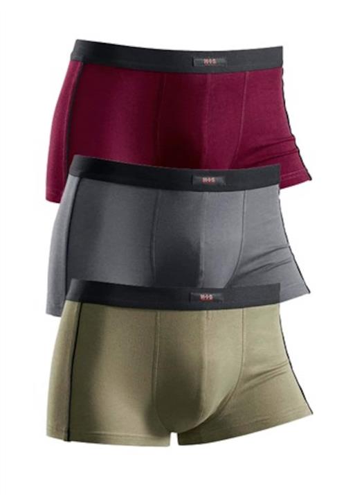 H.I.S Boksershorts  grå / khaki / rød