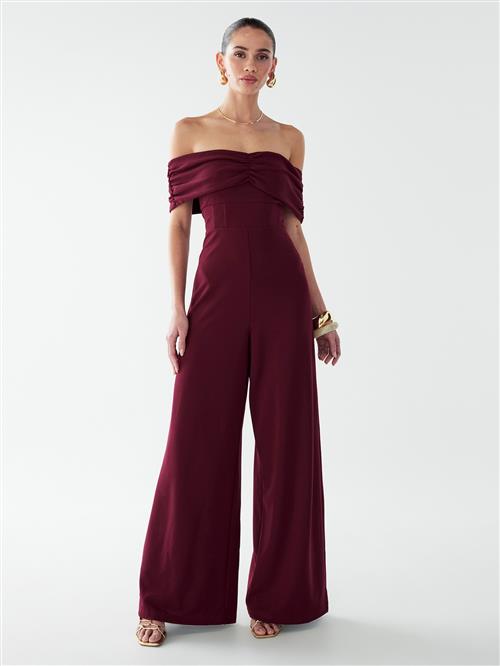 BWLDR Jumpsuit 'Amalie'  mørkerød