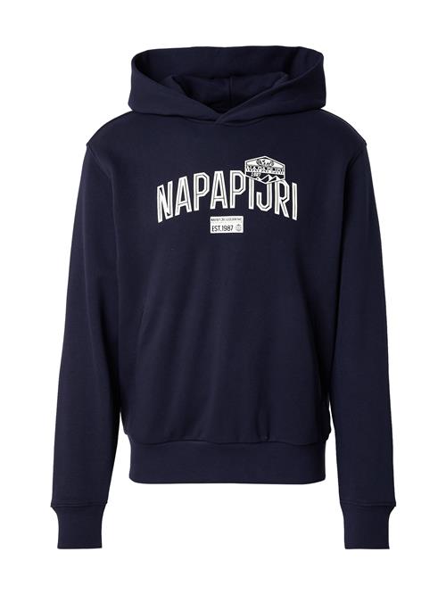 NAPAPIJRI Sweatshirt 'B-FUNES H'  marin / hvid