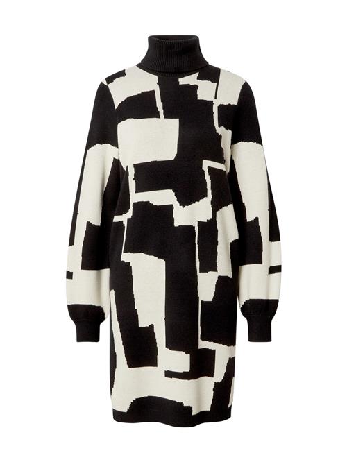 OBJECT Strikkjole 'OBJRAY'  creme / sort