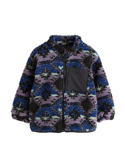 Next Fleecejakke  blå / mint / lysviolet / sort