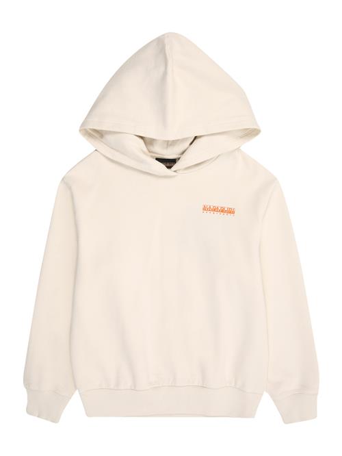 NAPAPIJRI Sweatshirt 'B-ADIGE'  lysebeige / orange / sort