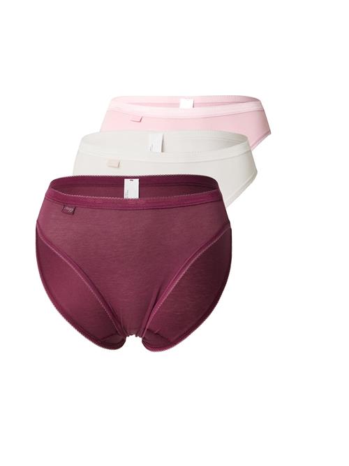 SLOGGI Slip  lyserød / burgunder / hvid