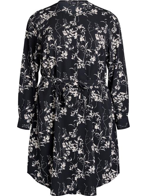 Zizzi Blusekjole 'Vanni'  beige / sort