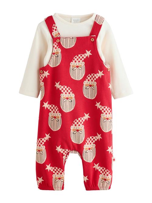 Next Sæt  beige / rød / uldhvid