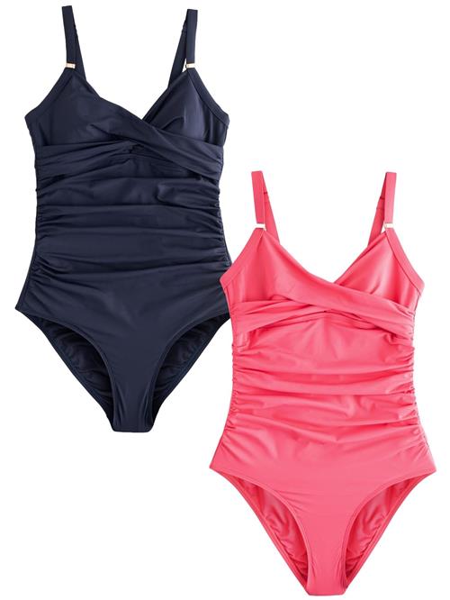 Next Badedragt  navy / pink