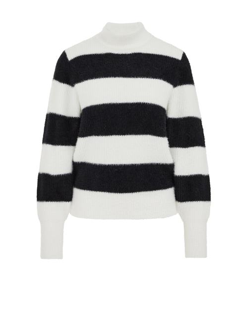 WE Fashion Pullover  sort / hvid