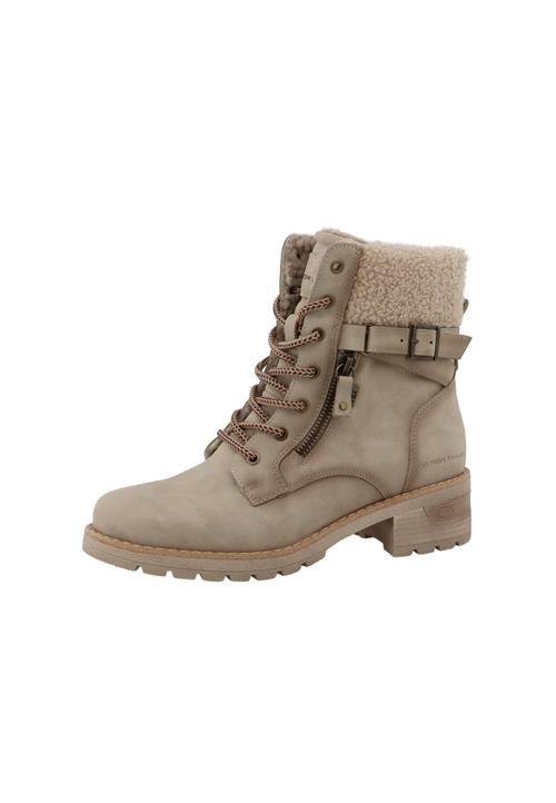 TOM TAILOR Snørestøvletter  taupe