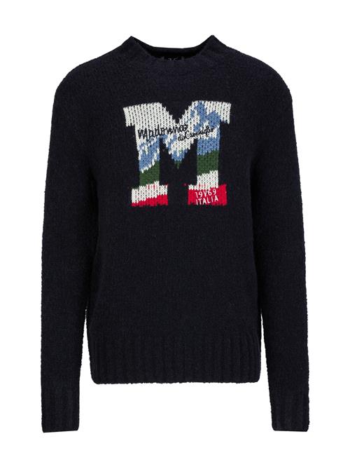 19V69 ITALIA Pullover 'Enrico Wintergames'  blå / grøn / rød / sort / hvid