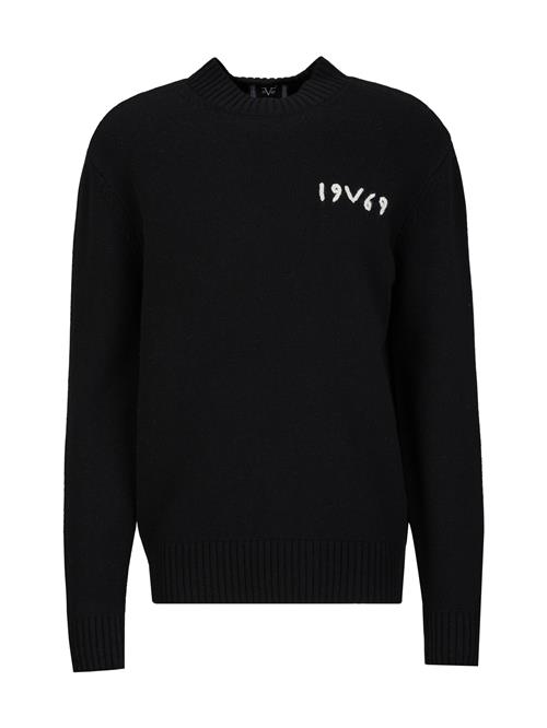 19V69 ITALIA Pullover 'Anteo'  sort / hvid