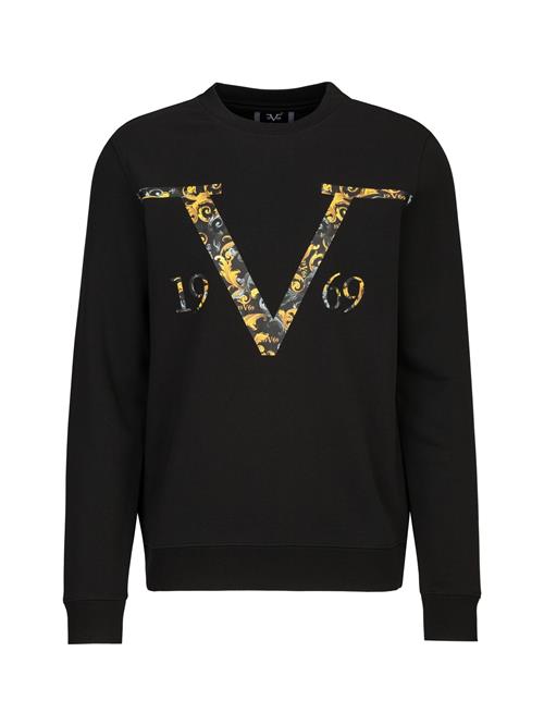 19V69 ITALIA Sweatshirt 'Nico Carrier 2'  sennep / gylden gul / grå / sort