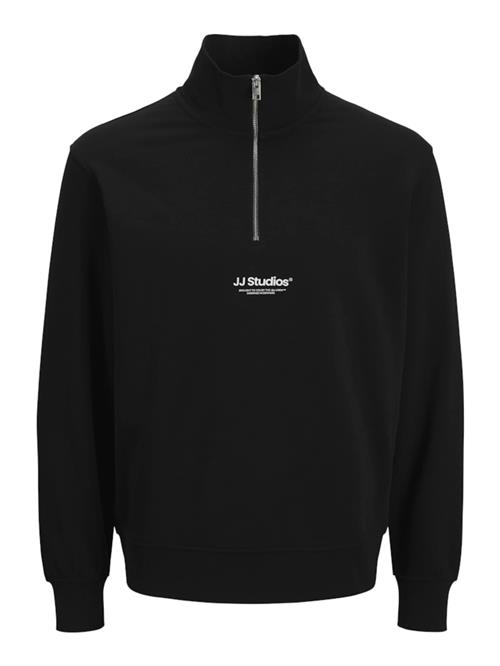 JACK & JONES Sweatshirt 'JJESoho'  sort / hvid