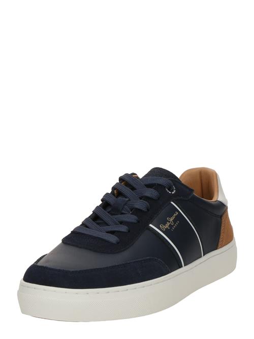 Pepe Jeans Sneaker low 'Camden'  navy / cognac / hvid