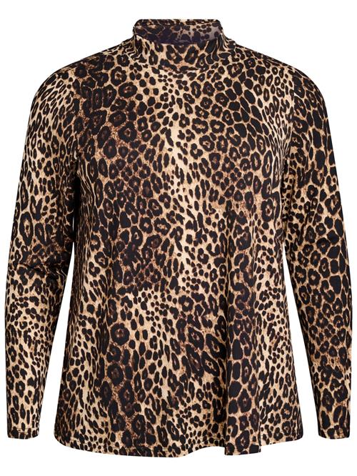 Flash by Zizzi Shirts 'FLDaje'  brun / sort