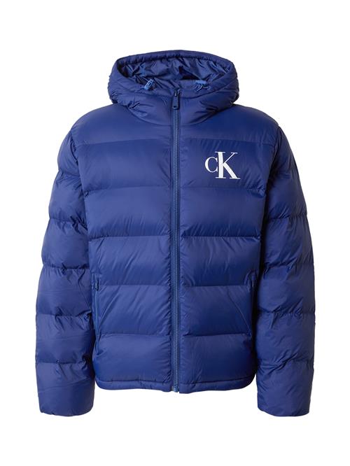 Calvin Klein Jeans Vinterjakke  mørkeblå / hvid