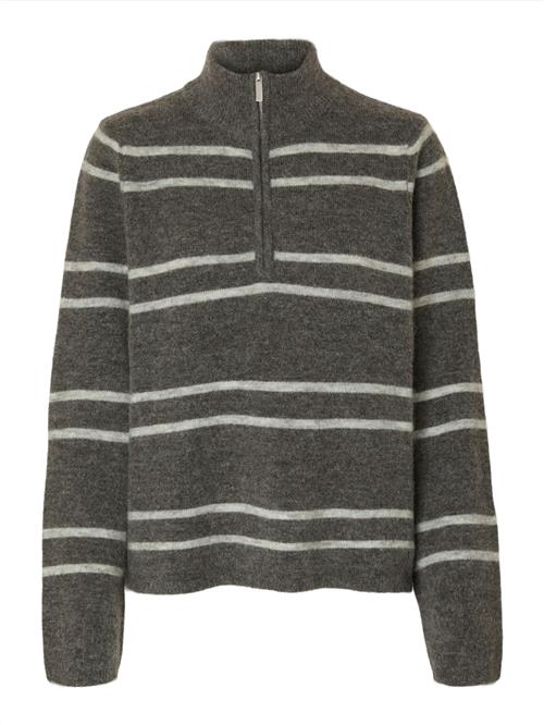 SELECTED Pullover 'SLFLULU'  mørkegrå / grå-meleret