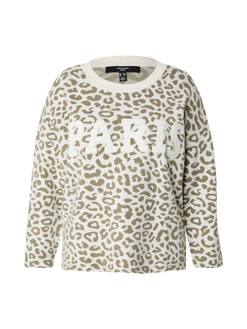 Vero Moda Curve Pullover ''VMCTRES BIEN'  oliven / uldhvid