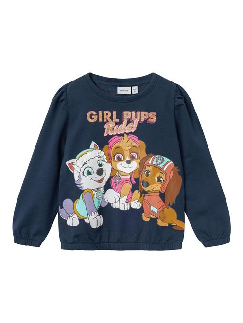 NAME IT Sweatshirt 'Paw Patrol'  marin / brun / lysegrå / lyserød