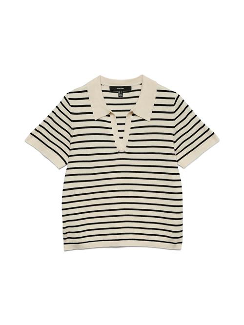 VERO MODA Pullover 'VMSilje'  sort / naturhvid