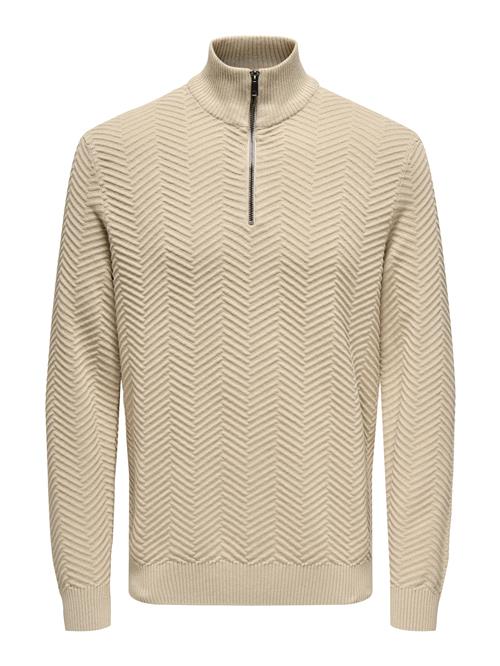 Only & Sons Pullover 'ONSMACE'  greige