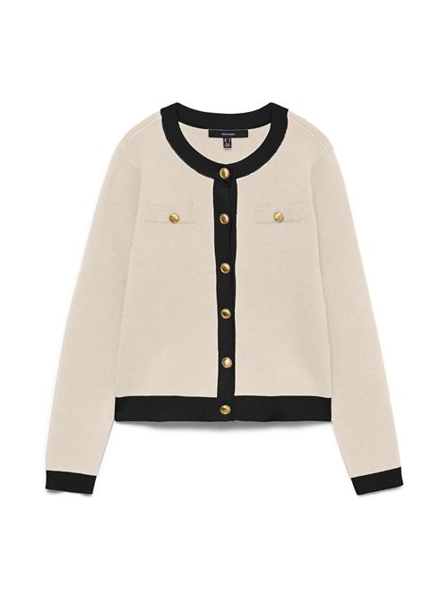 VERO MODA Cardigan 'VMOLI'  creme / sort
