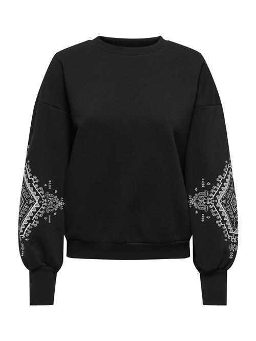 ONLY Sweatshirt 'ONLCally'  sort / hvid