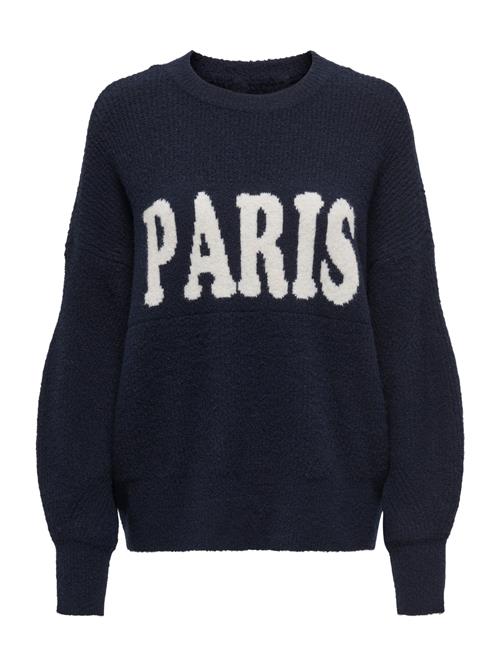 ONLY Pullover 'ONLJERICO'  mørkeblå / hvid