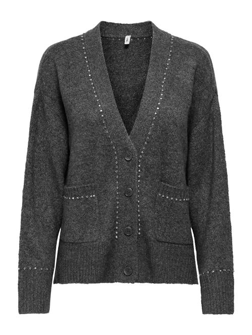 ONLY Cardigan 'ONLElsie'  mørkegrå / transparent
