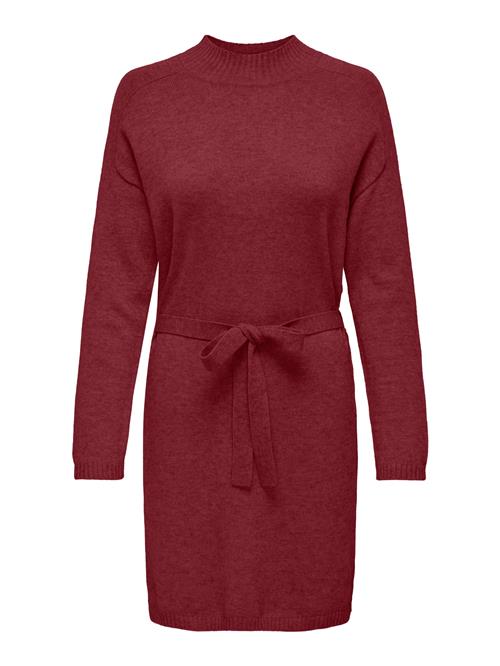 ONLY Strikkjole 'ONLLEVA'  carminrød