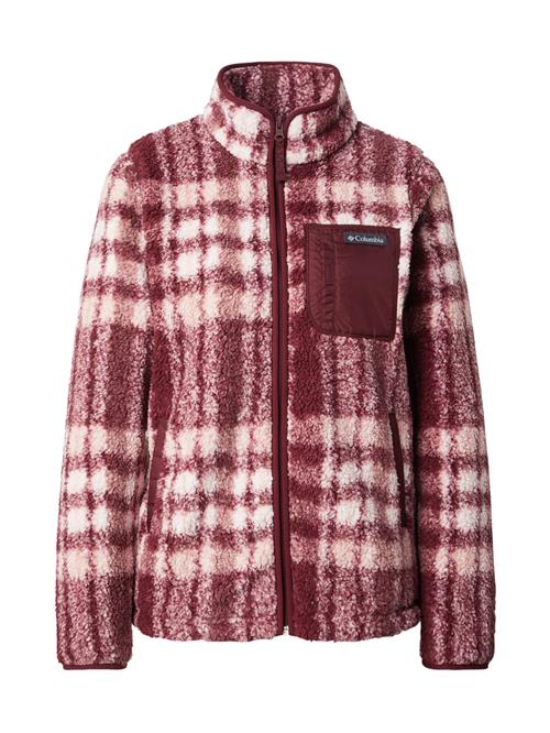 COLUMBIA Funktionsfleecejakke 'West Bend'  vinrød / hvid