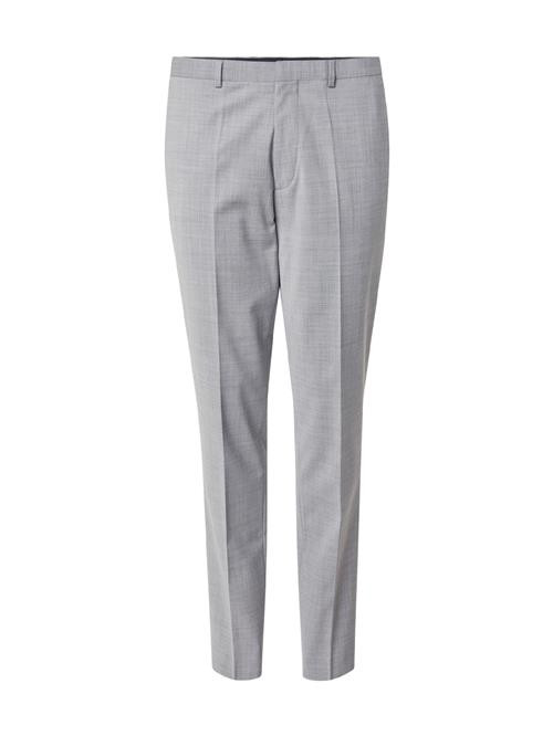 HUGO Bukser med fals 'Hesten253X-MH'  grå