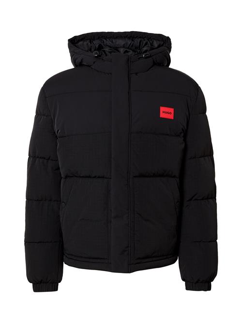 HUGO Vinterjakke  rød / sort