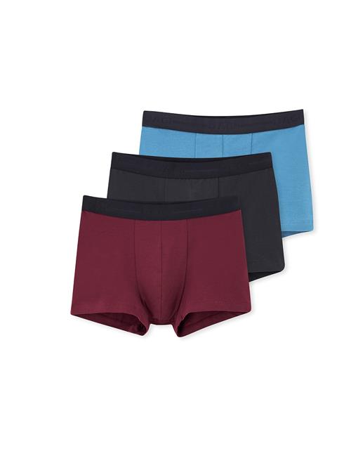 Dagi Boksershorts  lyseblå / bordeaux / sort