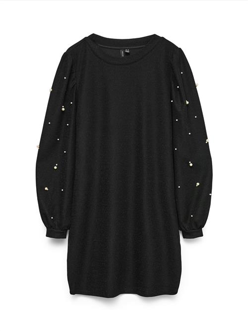 VERO MODA Kjole 'VMNAYA'  sort / perlehvid