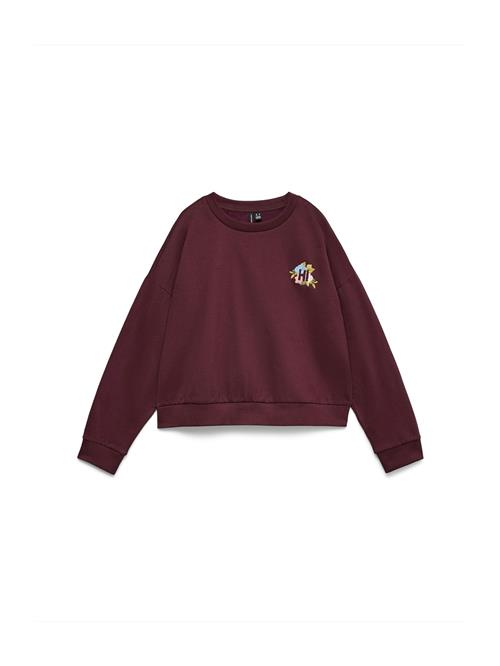 VERO MODA Sweatshirt  vinrød