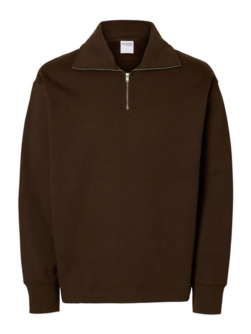 SELECTED Sweatshirt 'SLHAron'  brun