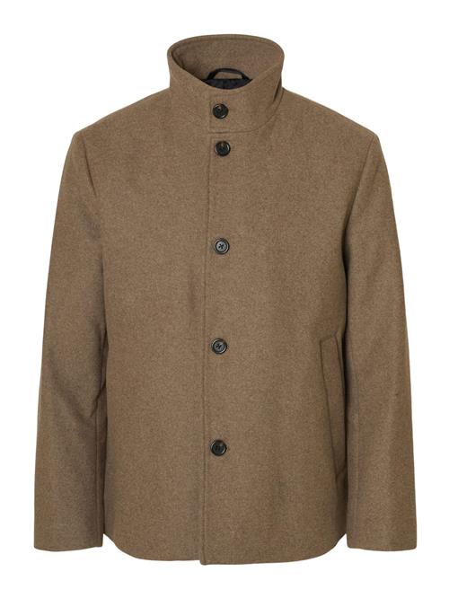 SELECTED Overgangsjakke 'SLHRainar'  taupe