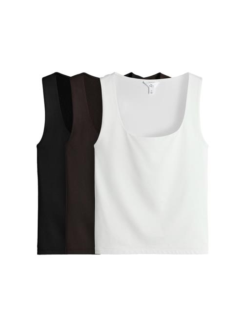 The Set Overdel  mørkebrun / sort / hvid