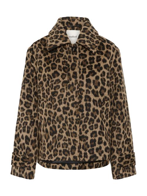 SOAKED IN LUXURY Overgangsjakke 'Leony Akeleje'  brun / cappuccino / sort