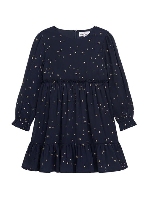 Danamade Kjole  navy / guld
