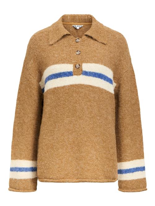 OBJECT Pullover 'OBJGalia'  navy / cognac / naturhvid