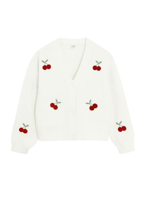 Cool Club Sweatjakke  grøn / kirsebærsrød / hvid