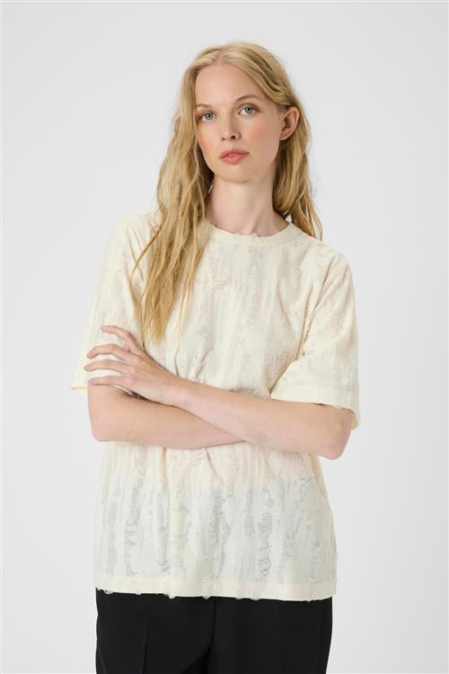 KAREN BY SIMONSEN Shirts 'Alessia Tee'  beige