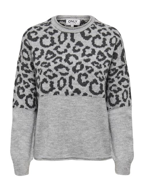 ONLY Pullover 'ONLJADE'  grå-meleret / sort