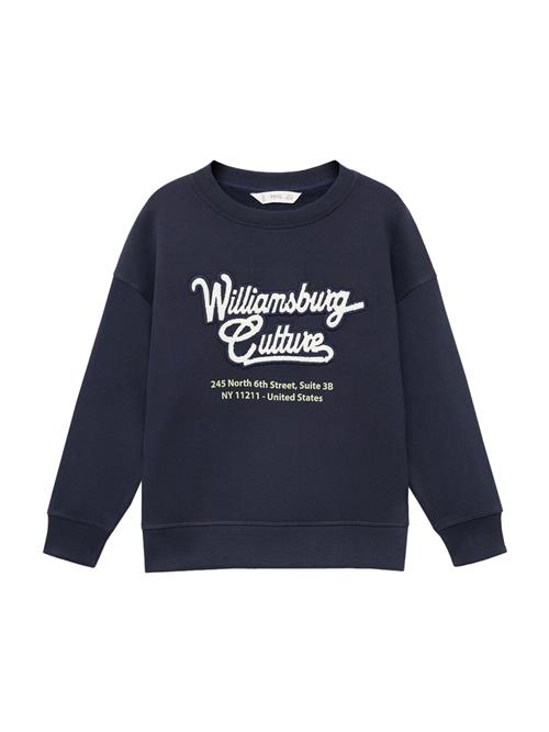 MANGO KIDS Sweatshirt 'WILLI'  navy / hvid