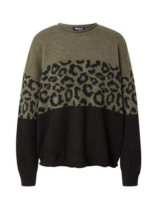 ONLY Pullover 'ONLJADE'  grøn / sort
