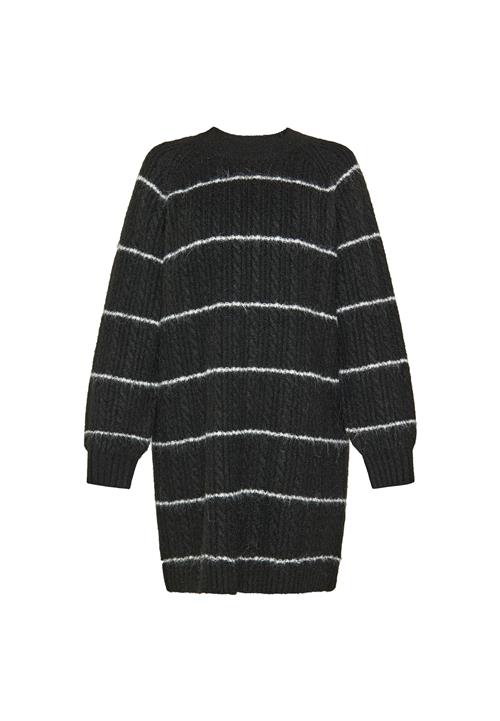 usha BLUE LABEL Strikkjole  sort / hvid