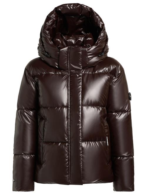 khujo Vinterjakke 'Devina2 Shiny'  mørkebrun