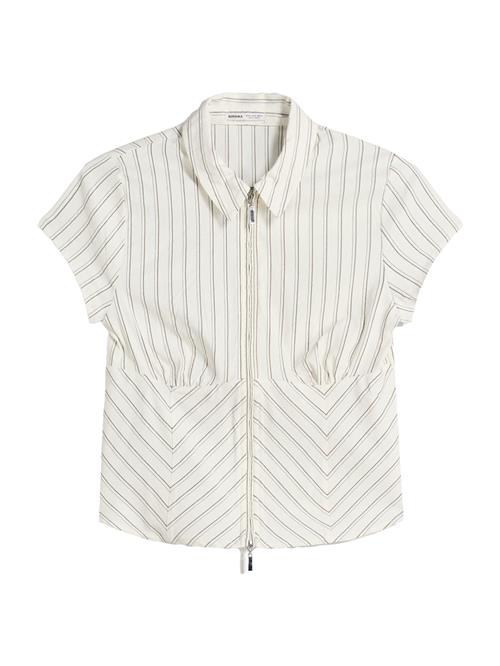 Bershka Bluse  grå / lysegrå