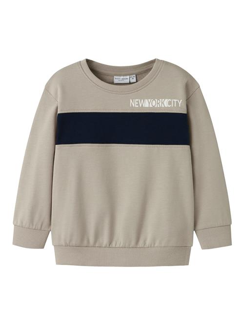 NAME IT Sweatshirt 'NMMVANCE'  natblå / greige / hvid